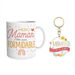 Coffret Mug et Porte-Clés Fantaisie