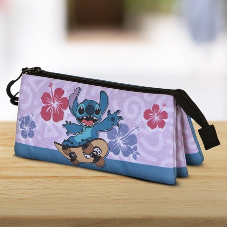 Trousse Triple Stitch Disney Skate Flower