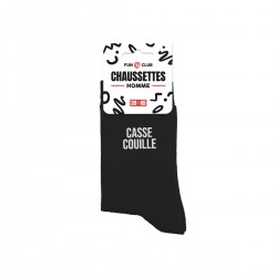 Chaussettes Homme Noires Fantaisie à Message