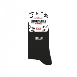 Chaussettes Homme Noires Fantaisie à Message