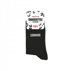 Chaussettes Homme Noires Fantaisie à Message