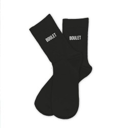 Chaussettes Homme Noires Fantaisie à Message