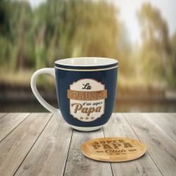 Coffret Cadeau Pause d'un Super Papa - Tasse et Sous-Tasse
