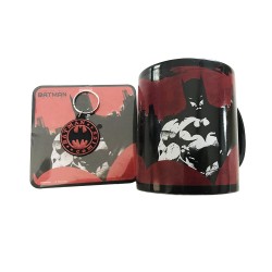 Pack Batman Red - Tasse, Sous-Verre et Porte-Clés