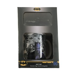 Pack Batman Graffitis - Tasse, Sous-Verre et Porte-Clés