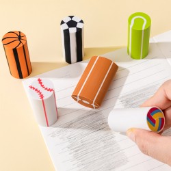 Lot de 6 Gommes Kawaii Fantaisie Multicolores