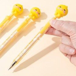 Stylo Gel Animaux Kawaii Rétractable Encre Bleue