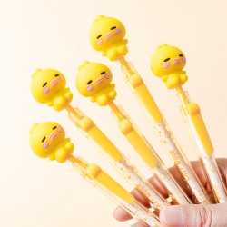 Stylo Gel Animaux Kawaii Rétractable Encre Bleue