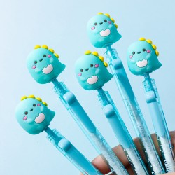 Stylo Gel Animaux Kawaii Rétractable Encre Bleue