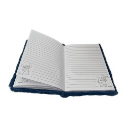 Carnet de Notes Stitch Disney 3D Fourrure Bleue