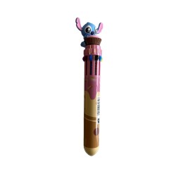 Pack de 2 Stylos Multicolores Stitch 3D 10 Couleurs Disney