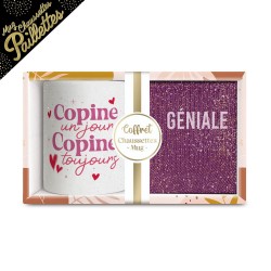 Coffret Cadeaux Paillettes Fantaisie - Tasse & Chaussettes