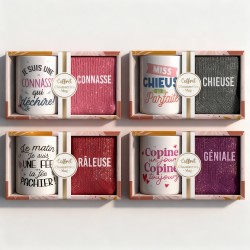 Coffret Cadeaux Paillettes Fantaisie - Tasse & Chaussettes