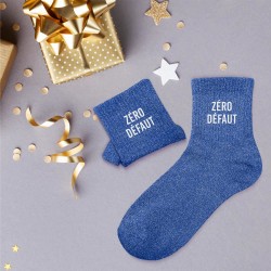 Chaussettes Paillettes Colorées Mot Fantaisie