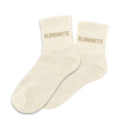 Chaussettes Paillettes Colorées Mot Fantaisie