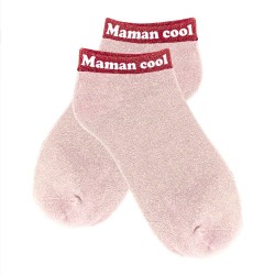 Socquettes Paillettes Colorées Mot Fantaisie