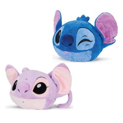 Coussin Peluche Chauffe-Mains Stitch Angel 3D Disney 3 en 1