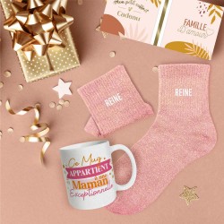 Coffret Cadeaux Paillettes Fantaisie - Tasse & Chaussettes