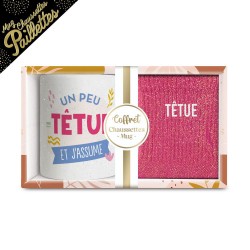Coffret Cadeaux Paillettes Fantaisie - Tasse & Chaussettes