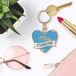 Porte-Clés Paillettes Mot Fantaisie