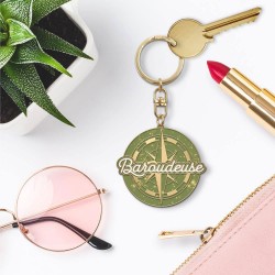 Porte-Clés Paillettes Mot Fantaisie