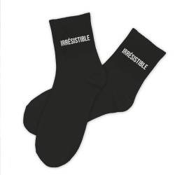 Chaussettes Homme Noires Fantaisie à Message