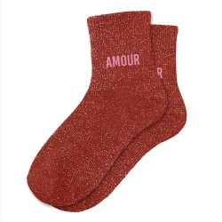 Chaussettes Paillettes Colorées Mot Fantaisie