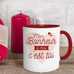 Mug Rouge Mon Bonheur à Moi c'est Toi