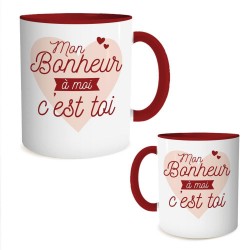 Mug Rouge Mon Bonheur à Moi c'est Toi