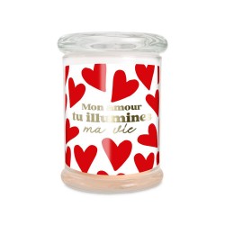 Bougie en Verre Romantique