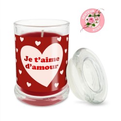 Bougie en Verre Romantique