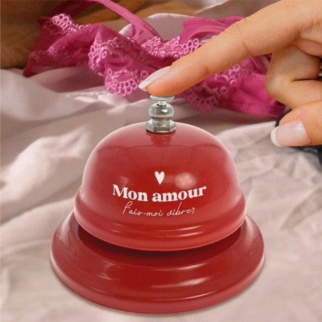 Sonnette Rouge Romantique - Mon Amour fais-moi vibrer