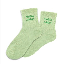 Chaussettes Paillettes Colorées Mot Fantaisie