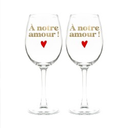 Coffret Duo de Verres - A notre Amour