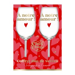 Coffret Duo de Verres - A notre Amour