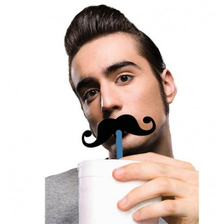 Personnalisez votre boisson avec ces pailles fantaisie… Accrochez aux pailles l’une des 5 moustaches, en fonction de votre humeur du jour ! Moustache de diable, moustache en forme de guidon de vélo, moustache en chevron, moustache à la norme américaine ou moustache en forme de fer à cheval…