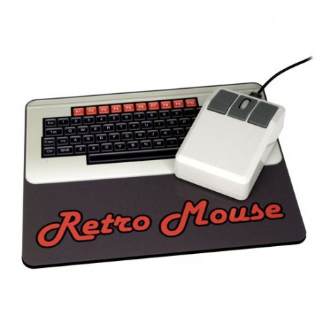 Retournez dans les années 80 avec ce tapis de souris et cette souris au design rétro… Vous allez faire fureur !