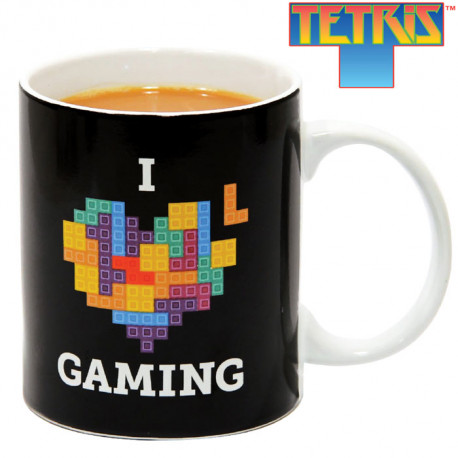 Cadeau officiel Tetris, ce mug geek est idéal pour tous les amateurs de Tetris, ce célèbre jeu vidéo des années 80... Mettez-vous de bonne humeur de bon matin !