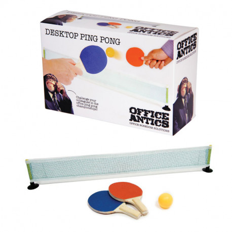 Ce ping-pong de bureau est un mini jeu complet qui vous permet de vous détendre durant les pauses au bureau ! A vous d’organiser un championnat de tennis de table au bureau... Que le meilleur gagne !