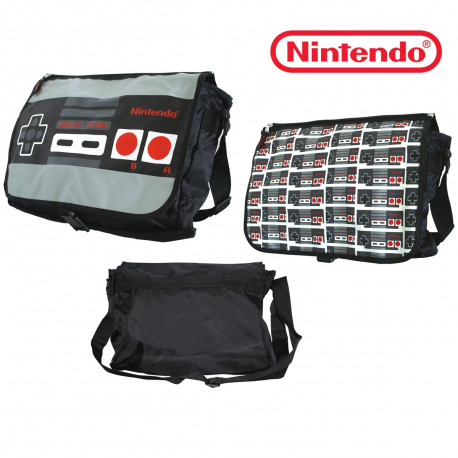 Nostalgeek ? Voilà pour vous un sac à bandoulière Nintendo totalement insolite avec son rabat réversible ! A l’effigie de la manette Nes, cette besace est à offrir aux vrais fans du rétro-gaming !