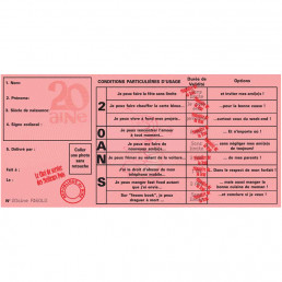 Permis Anniversaire Humoristique