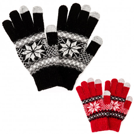 Image des gants tactiles Flocons de neige