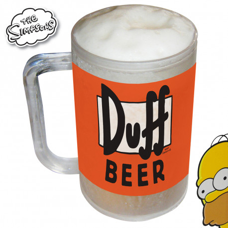 Trinquez frais avec Homer à l’aide de cette chope réfrigérée Simpsons so geek ! Mettant à l’honneur l’emblématique Duff Beer, ce cadeau original plaira à tous les aficionados de la série Simpsons… 