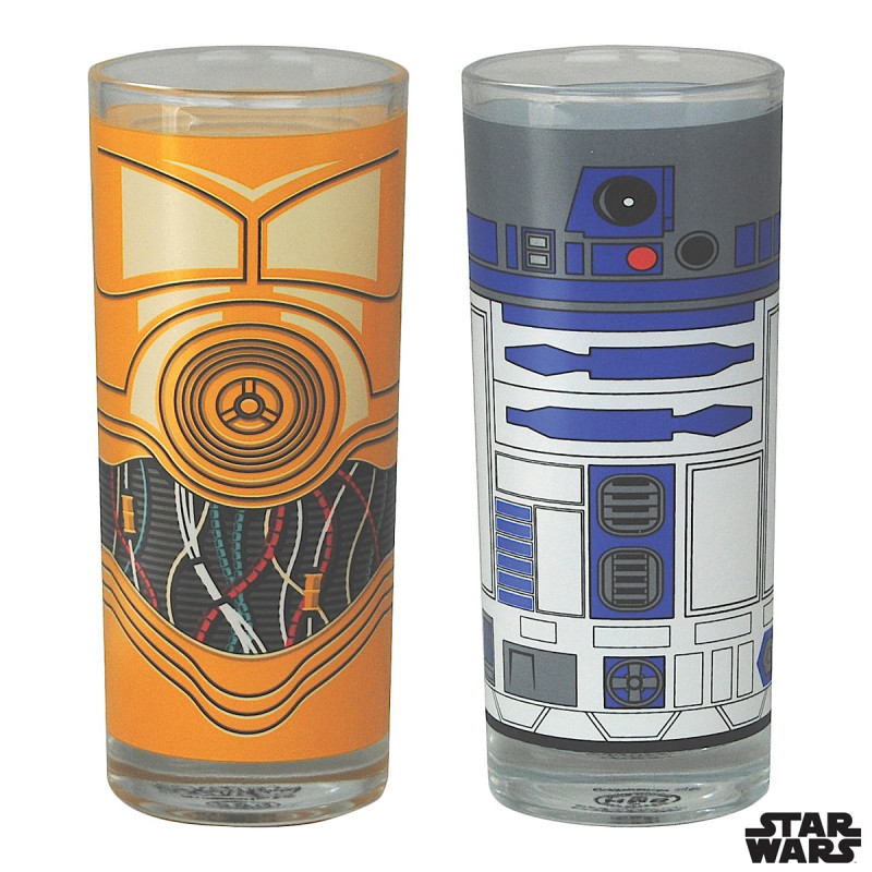 Set de Deux Verres Star Wars - R2D2 et C3PO