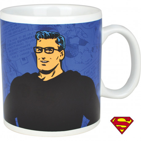 Image du mug thermoréactif en mode Clark Kent