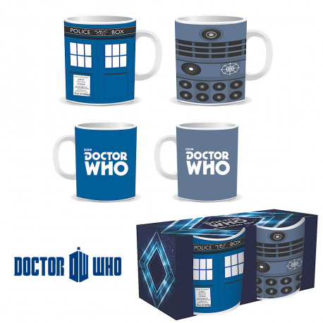 Photo des tasses Dalek et Tardis