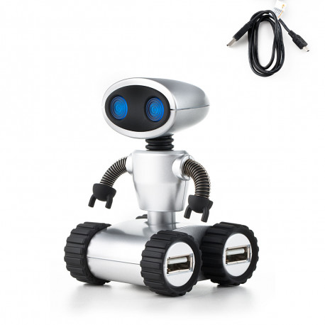 Pour posséder un bureau originalement geek, ce hub usb 4 ports en forme de robot sera parfait ! Allumant ses yeux à la connexion, ce Hub Usb Robot insolite est l’accessoire high-tech pratique à détenir…