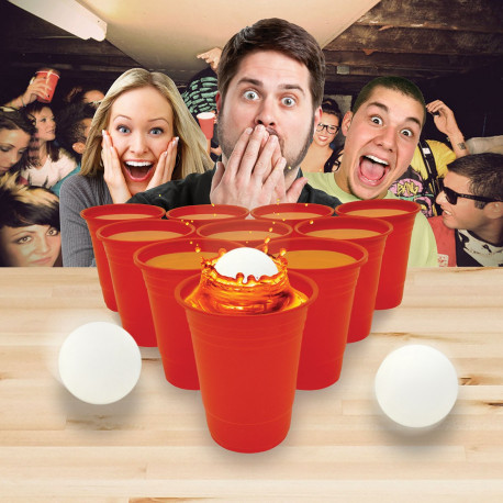 Illustration jeu du beer pong standard