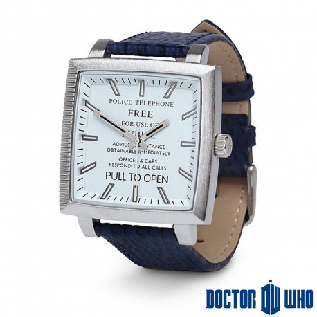 Photo de la montre cadran carré Dr Who