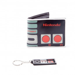 Set Manette Nes Nintendo Portefeuille et Porte-Clés
